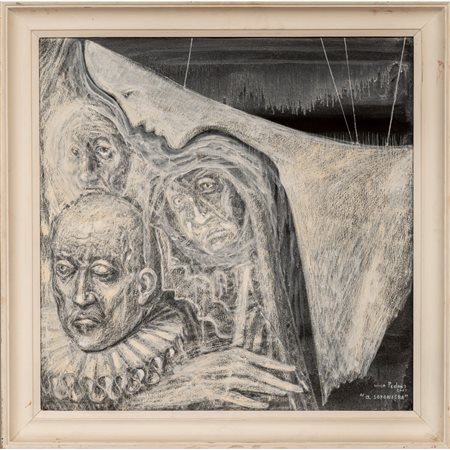 NINO PEDONE, Olio su tela