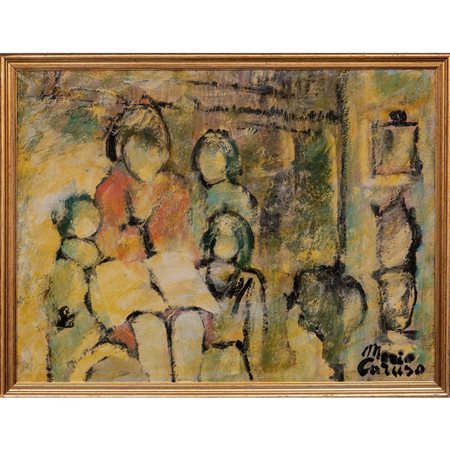 MARIO CARUSO, Olio su tela