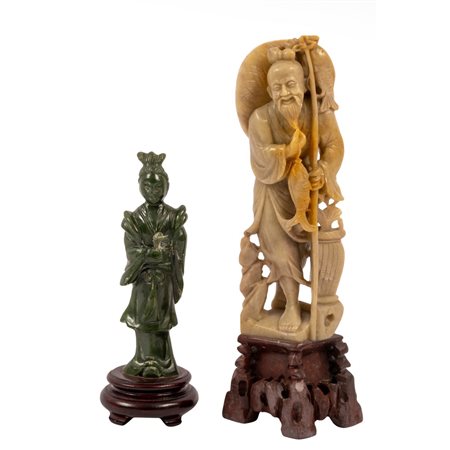 DUE SCULTURE in pietra dura