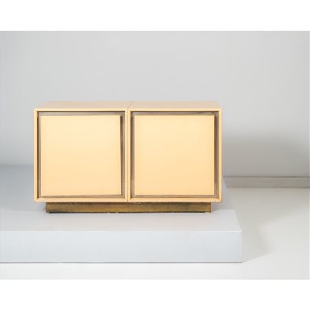 JEAN CLAUDE MAHEY (Attr.le), Sideboard in legno laccato