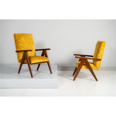 PRODUZIONE ITALIANA 1950 ca. Coppia di poltrone