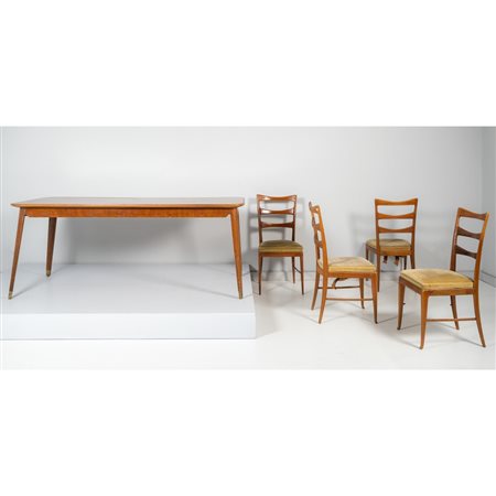 MOBILIFICIO CANTÙ, Tavolo e quattro sedie