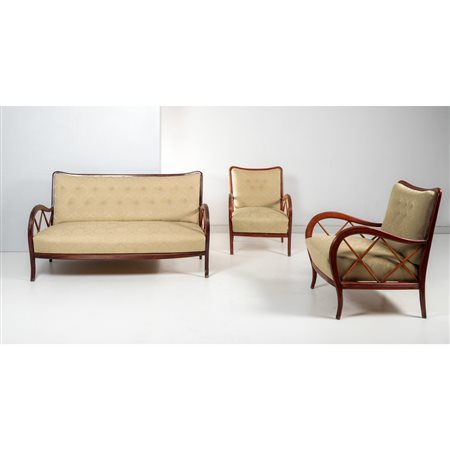 PAOLO BUFFA (Attr.le), divano e due poltrone