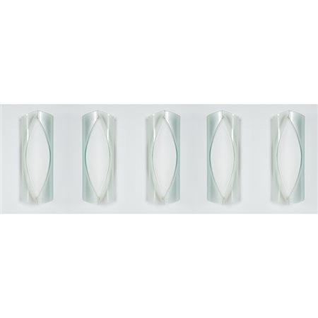 PRODUZIONE ITALIANA 1960 ca. Cinque lampade da parete