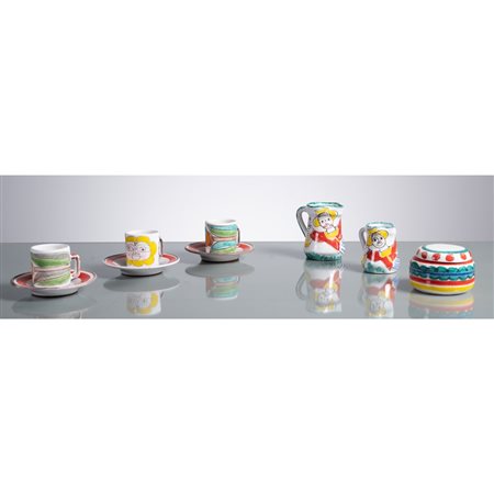 GIOVANNI DE SIMONE, Sei ceramiche smaltate