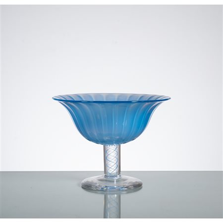 BENT. JOHANESSEN, Alzata in vetro