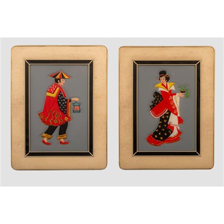 UMBERTO MASCAGNI (Attr.le), Due cornici