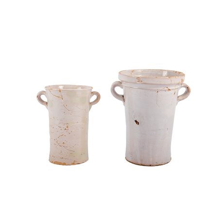 DUE VASI CON MANICI in ceramica