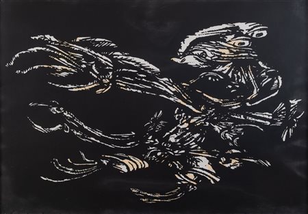 LUCIANO DE VITA (Ancona 1929 - Bologna 1992) "Senza titolo". Litografia su...
