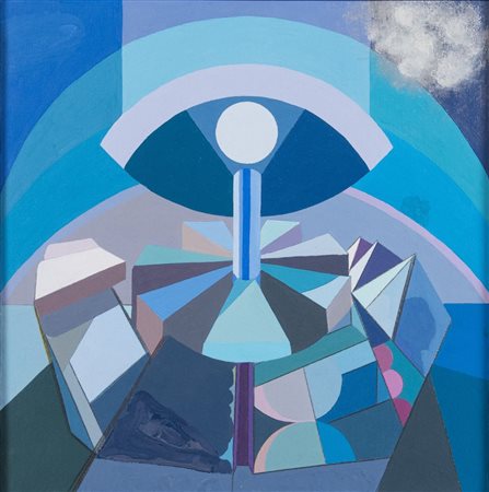 GIULIANO GIULIANI (XX-XXI) "Catalizzatore estetico", 1991. Olio su tela. Cm...