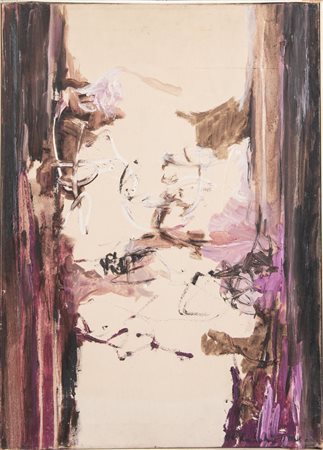 GIANCARLO FRANCHI (1929 - ?) "Senza titolo", 1963. Olio su tela. Cm 69,5x50,5....