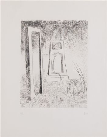 FAUSTO MELOTTI (Rovereto 1901 - Milano 1986) "Estate", 1977. Acquaforte su...