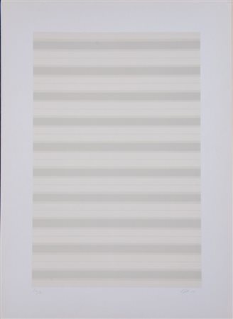 VINCENZO SATTA (Nuoro 1937) "Senza titolo", 1976. Litografia a colori su...