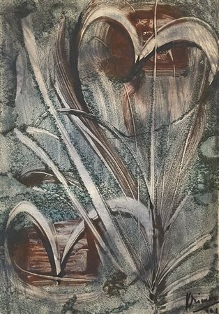 KRIMER (Perugia 1908 - Viareggio 1977) "Autostrada del Sole (monotipo)",...