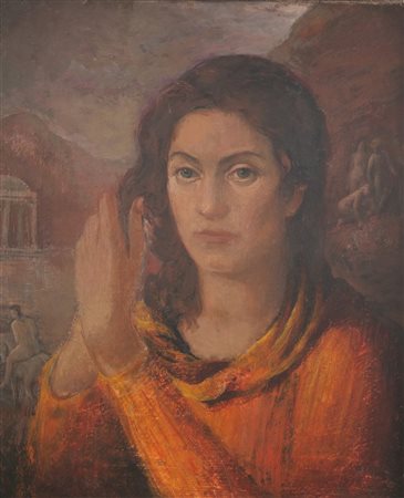 ARMANDO BALDINELLI (Ancona 1908 - Johannesburg 2002) "Ritratto di fanciulla"....