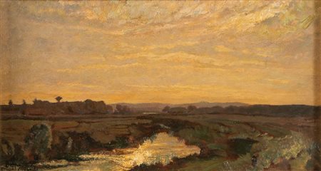 BEPPE CIARDI (Venezia 1875 - Quinto di Treviso 1932) "Paesaggio". Olio su...