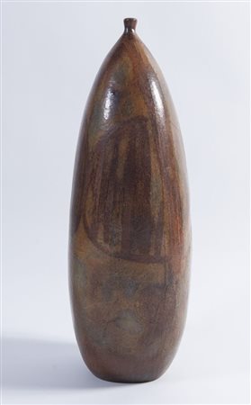 CARLO ZAULI (Faenza 1926 - 2002) Grande vaso in ceramica smaltata. Cm...