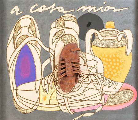 CONCETTO POZZATI (Vo' 1935 - Bologna 2017) "A Casa Mia", 2008. Tecnica mista,...