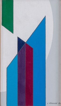 LUIGI VERONESI (Milano 1908 - 1998) "Senza titolo", 1984. Olio su tela...
