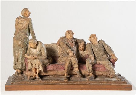 CLETO TOMBA (Castel San Pietro Terme 1898 - Bologna 1987) "Gli Artisti", anni...