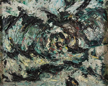 BRUNO PULGA (Bologna 1922 -1993) “Vortice”, 1969. Olio su tela. Cm 80x100. Al...