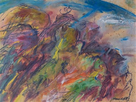 POMPILIO MANDELLI (Luzzara 1912 – Bologna 2006) "Scogliera", 1980. Tecnica...