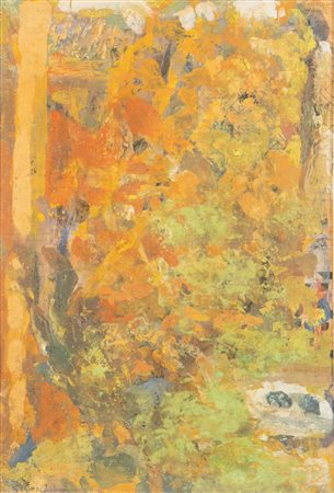 CARLO CORSI (Nizza 1879 - Bologna 1966) "Casa di Carducci", 1961. Olio su...