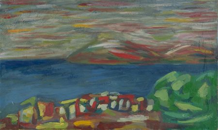 GIOVANNI CIANGOTTINI (Umbertide 1912 - Bologna 1998) “Marina”, 1947. Olio su...