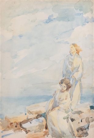 ETTORE TITO (Castellammare di Stabia 1859 - Venezia 1941) "Senza titolo"....