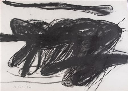 CONCETTO POZZATI (Vo 1935 - Bologna 2017) "Senza titolo", 1960. Tecnica mista...