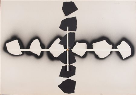 CONCETTO POZZATI (Vo 1935 - Bologna 2017) "Senza titolo", 1976. Tecnica mista...