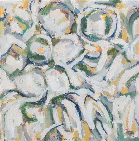 PIERO MANAI (Bologna 1951 - 1988) "Natura morta", 1982. Olio su carta. Opera...