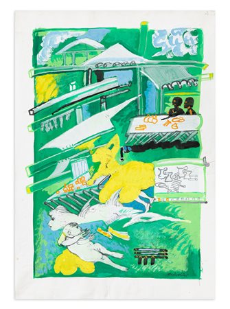 REMO BRINDISI (1918-1996) - Senza Titolo, 1992