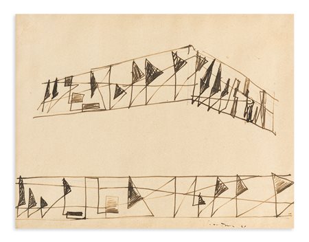 LUCIO FONTANA (1899-1968) - Studi per decorazione spaziale, 1949