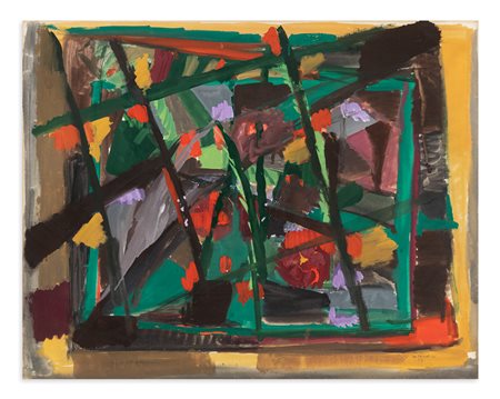 BRUNO CASSINARI (1912-1992) - Senza Titolo (Giardino a San Salvatore - Chiavari), 1957