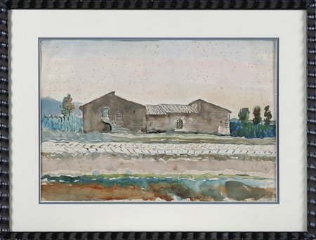 COLACICCHI GIOVANNI (1900 - 1993) Senza titolo. Acquerello su carta. Cm 48,00...