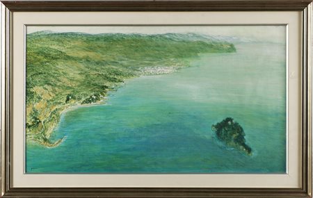 GROMO GIOVANNI (n. 1929) Senza titolo. Tecnica mista su tavola. Cm 72,00 x...