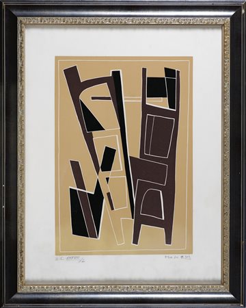 MAGNELLI ALBERTO (1888 - 1971) La magnanerie de la ferrage. 1971. Litografia....