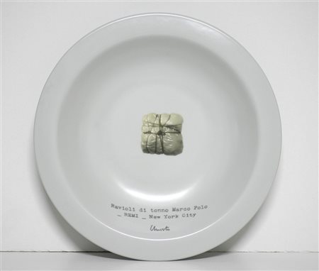 CHRISTO (n. 1935) Ravioli di tonno Marco Polo-Remi-New York City. 1998....
