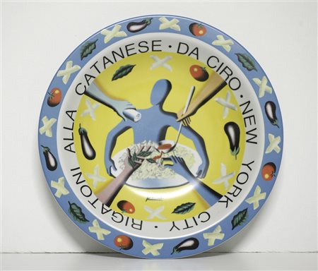 KOSTABI MARK (n. 1960) Rigatoni alla catanese-Da Ciro-New York City. 2000....