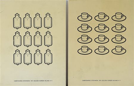 STEFANONI TINO (n. 1937) Campionario Stefanoni. 1970. Serigrafia. Cm 18,00 x...