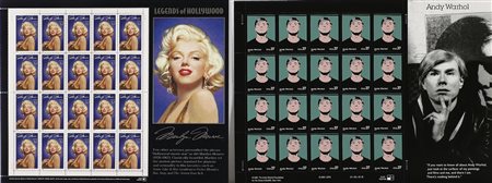 Lotto composto da n.2 serie di francobolli. Francobolli. Cm 25,50 x 18,50. 1....