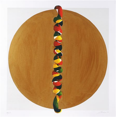 JORGE EIELSON (1924 - 2006) Senza titolo. 1997. Serigrafia. Cm 70,00 x 70,00....