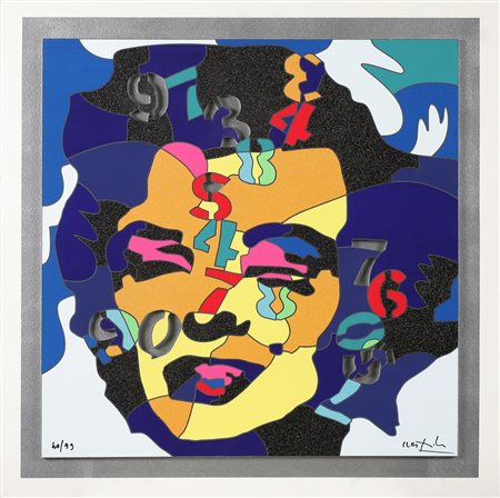 NESPOLO UGO (n. 1941) Senza titolo. Serigrafia. Cm 50,00 x 50,00. Opera...