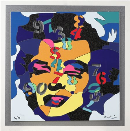 NESPOLO UGO (n. 1941) Senza titolo. Serigrafia. Cm 50,00 x 50,00. Opera...