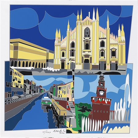 NESPOLO UGO (n. 1941) Senza titolo. Serigrafia. Cm 30,00 x 30,00. Tir.IV/XXX...