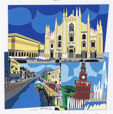 NESPOLO UGO (n. 1941) Senza titolo. Serigrafia. Cm 30,00 x 30,00. Tir. II/XXX...