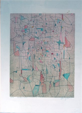 BALSAMO VINCENZO (n. 1932) Senza Titolo. 1997. Acquaforte ritoccata a mano....