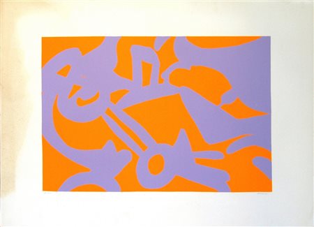 ACCARDI CARLA (n. 1924) Senza titolo. Serigrafia. Cm 105,00 x 75,00. P.D.A....