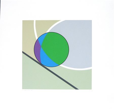 VERONESI LUIGI (1908 - 1998) Sole. 1995. Litografia. Cm 50,00 x 50,00. 59/90....